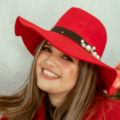 Chapéu Fedora Pérola Penélope - Mizu Sol e Chuva