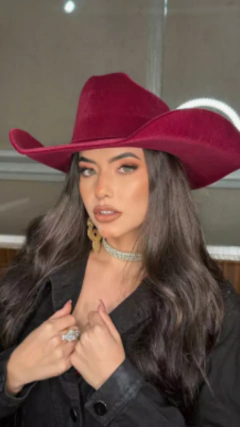 Chapéu Aveludado Country Bordo Mizu - loja online