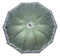 Sombrinha Proteção Solar Preta Com Flor - loja online