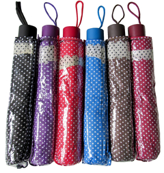 Sombrinha Toda de Bolinha Com Babado - comprar online