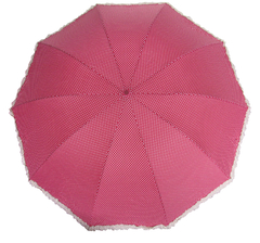 Sombrinha Toda de Bolinha Com Babado - comprar online