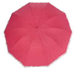 Sombrinha Toda de Bolinha Com Babado - loja online