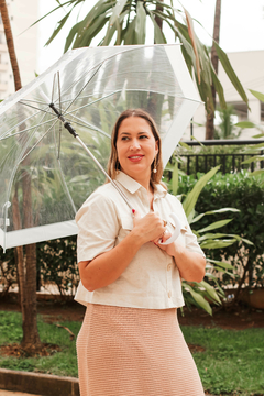 Sombrinha Longa Transparente - Mizu Sol e Chuva
