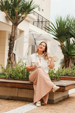 Sombrinha Longa Transparente - comprar online