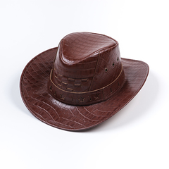 Chapéu Cowboy de Couro Liso