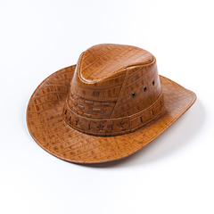 Chapéu Cowboy de Couro Liso na internet