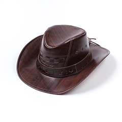 Chapéu Cowboy de Couro Liso - Mizu Sol e Chuva