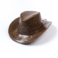 Imagem do Chapéu Cowboy de Couro Liso