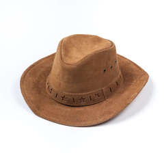 Chapéu Cowboy Couro Camurçado