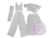 Children Dior Art 595 Conjunto 3 en 1 con pollera de tul desmontable en internet