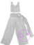 Children Dior Art 595 Conjunto 3 en 1 con pollera de tul desmontable - tienda online