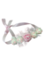 Venessia vincha / corona flores con cinta blanda - Venessia