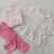 Baby Skin Ajuar Art 6340 3 piezas combinado rosa - comprar online