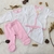 Art. 6287 Set Baby Skin 4 piezas algodón rosa