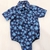 Body camisa azul palmeras celestes