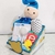 Caja para Regalo Bebé Azul con Amigurumi