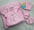 Mibes 1164 Set manta polar + gorrito + mitones + escarpines - Venessia