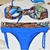 Bikini con top estampada Oferta