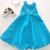 Children Dior Art 100 Vestido Margaritas AZUL - Venessia