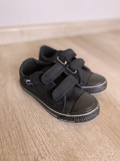 Zapatillas escolares LONA VELCRO 129
