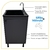 Balcão de lavanderia 100% mdf com tanque de marmorite 30lt - comprar online