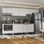 Balcão multiuso c/ tampo 120cm 100%mdf 3 portas para cozinha