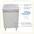 Balcão de lavanderia 100% mdf com tanque de marmorite 30lt - comprar online