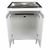 Balcão de lavanderia 100% mdf com tanque inox 48lt - loja online