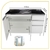 Balcão pia 120cm 100% mdf 3 portas 2 gavetas para cozinha - comprar online
