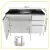 Balcão pia 120cm 100% mdf 3 portas 2 gavetas para cozinha - comprar online