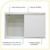 Armário Aéreo Multiuso 70Cm 2 Portas De Correr 100% Mdf - Belli Móveis 