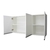 Armário aéreo multiuso 120cm 3 portas para cozinha - loja online