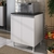 Balcão multiuso 60cm 2 portas para cozinha c/tampo 100% mdf - loja online