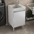 Balcão de lavanderia 100% mdf com tanque de marmorite 30lt - loja online