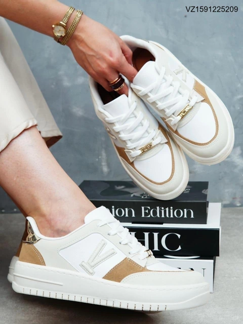 TÊNIS FEMININO VIZZANO 1389.131 PLATAFORMA BICOLOR MODERNO, IMPONENTE E CHEIO DE ATITUDE - comprar online