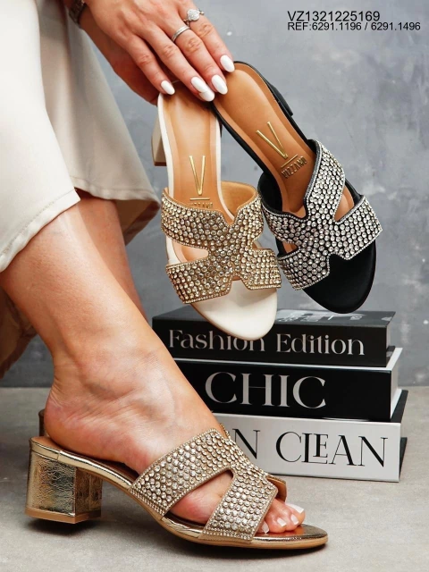 TAMANCO VIZZANO 6291.1196/6291.1496 – SALTO BLOCO, TIRAS BRILHANTES E CONFORTO ESTÁVEL - comprar online