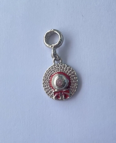 Chapéu de praia com laço vermelho