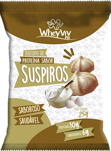 Biscoito Suspiros 25g - WheyViv