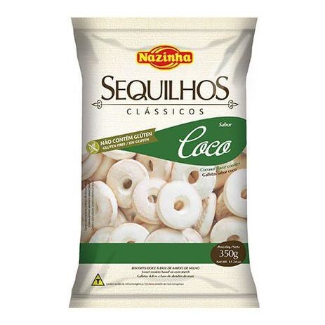 Sequilhos Coco 350g - Nazinha