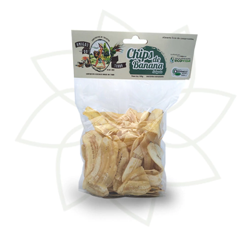 Banana Chips 100g - Sitio Pé na Terra