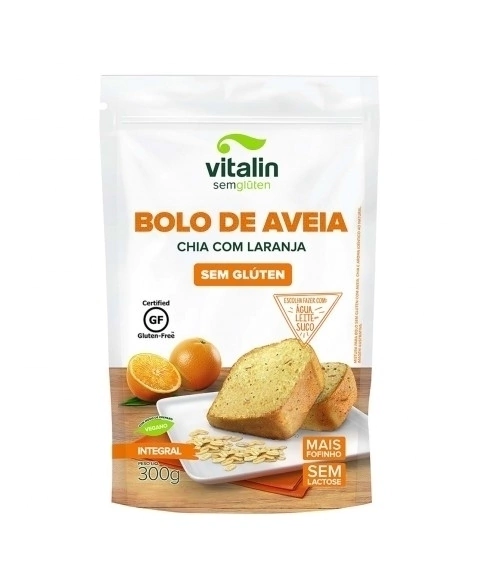 Mistura para Bolo Laranja SG 300g - Vitalin