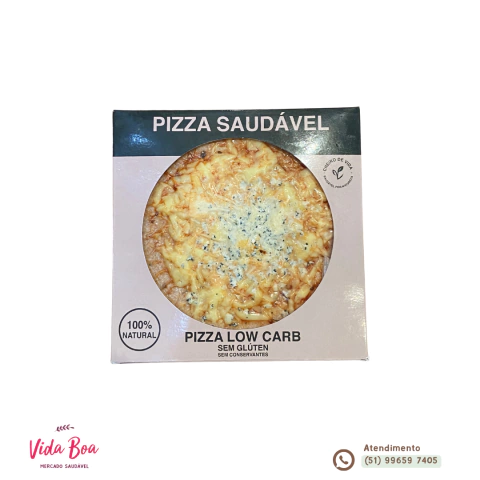 Pizza Low Carb 4 Queijos 220g - Cheiro de Vida