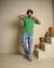 Camiseta Squad Long Line Verde - loja online