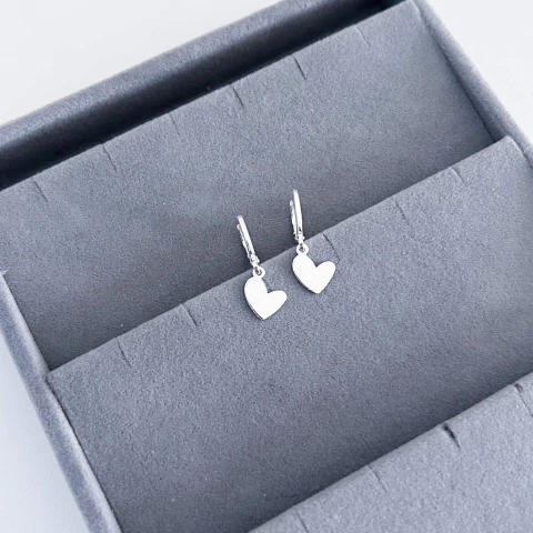 Brinco argolinha Coração