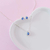 Conjunto gota P cravejado azul - Melissa Acessórios