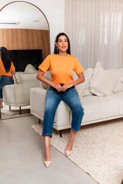 Camiseta “Podrinha”, Caqui - Lucinha Correia