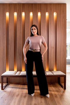 Camiseta Básica, Bege Cookie - Lucinha Correia