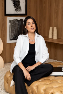 Camisa Tricoline 3/4 - Branca - Lucinha Correia