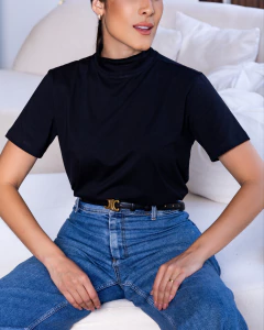 Camiseta "Michelle", Preto - comprar online