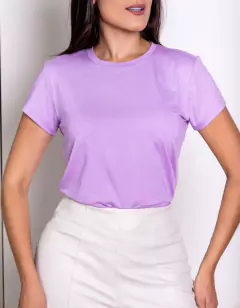 Camiseta básica, Lilás - comprar online